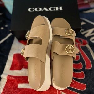 Coach sandals 8 1/2 never worn